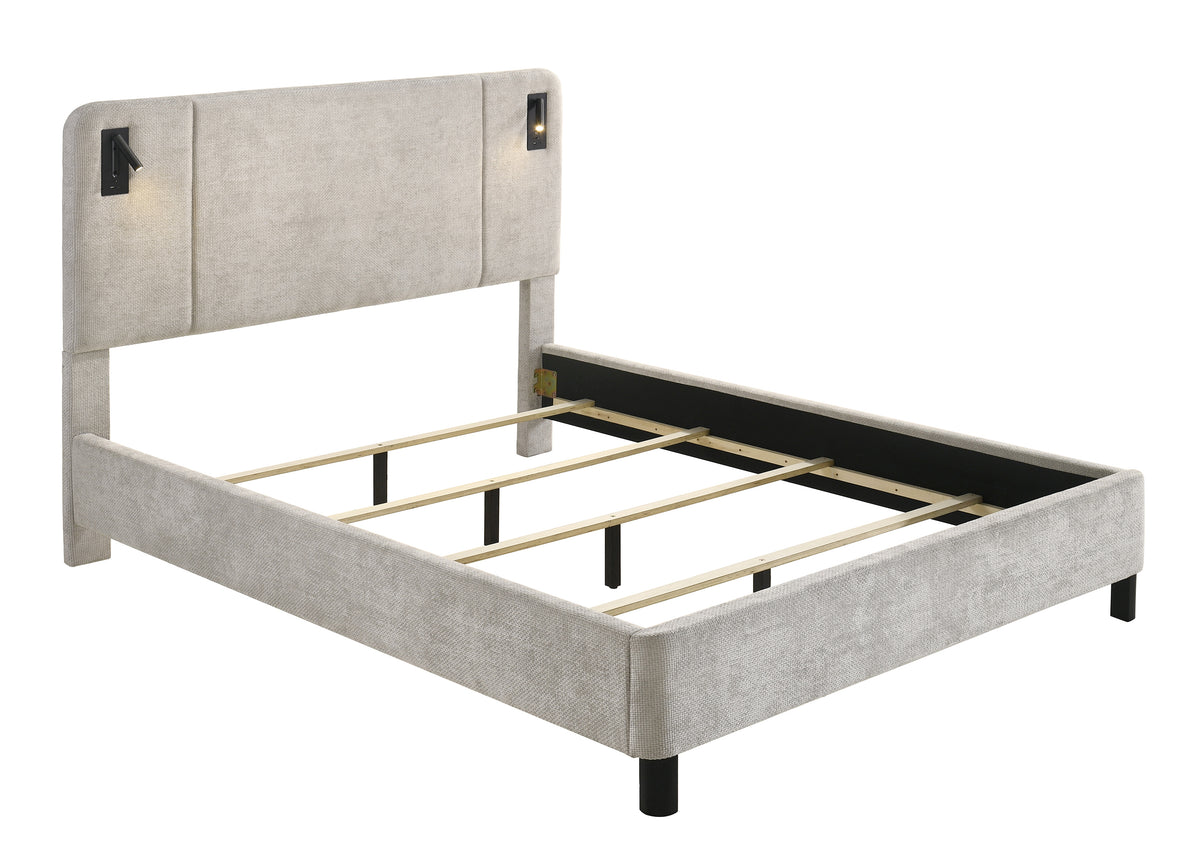 Freya Bed Light Grey