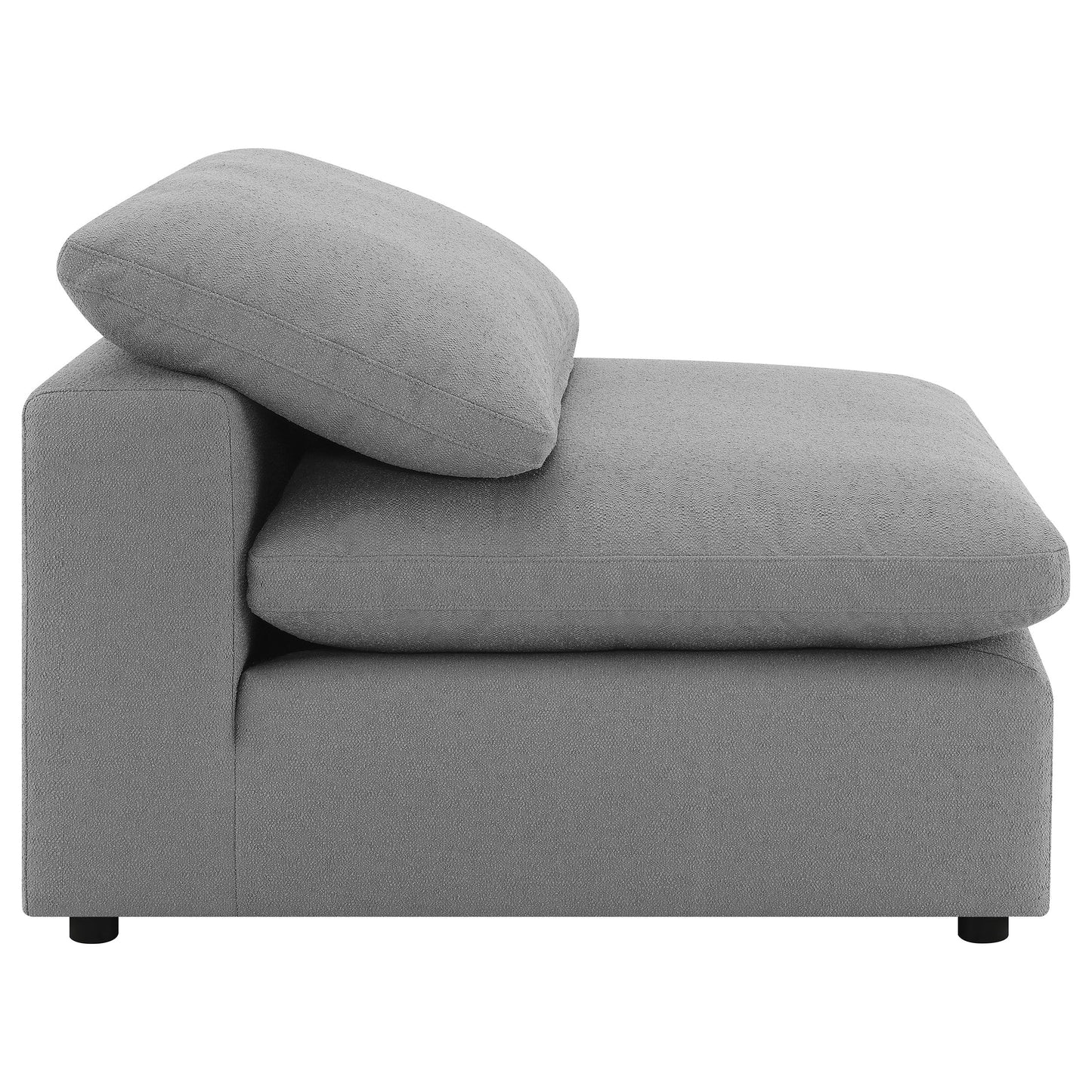 Silla Raleigh Boucle tapizada sin brazos color marfil