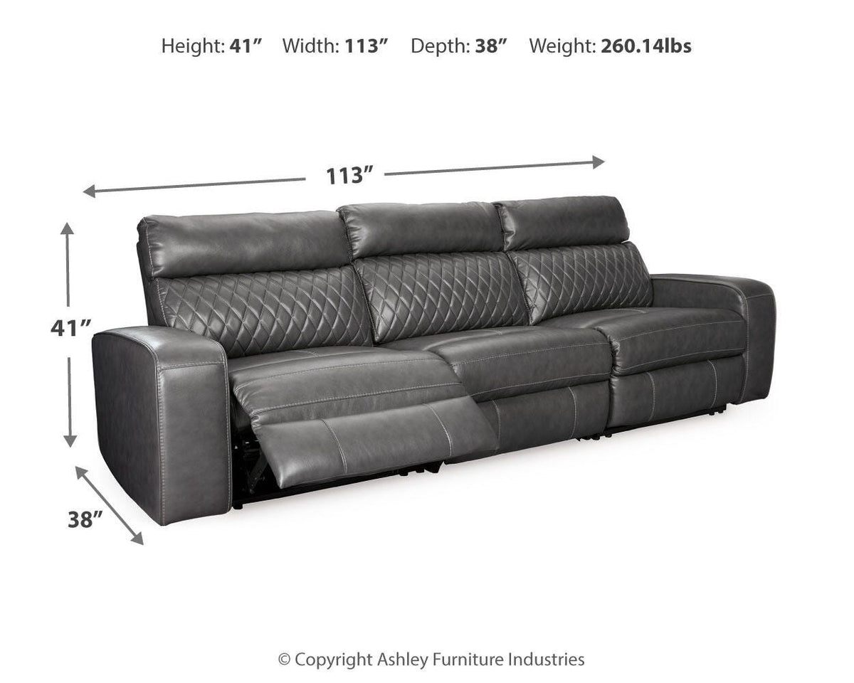 Samperstone 3-Piece Power Reclining Sectional Sofa