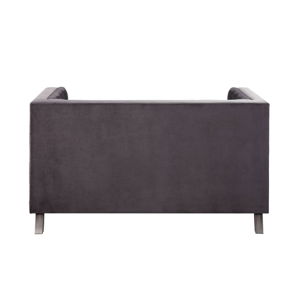 Loveseat Hegio de 61" de largo con 2 almohadas