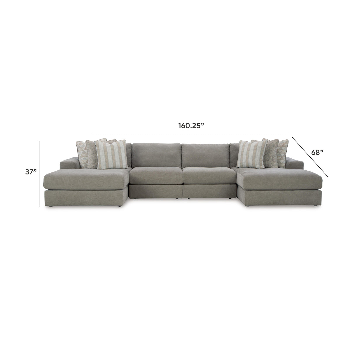 Avaliyah 4-Piece Double Chaise Sectional