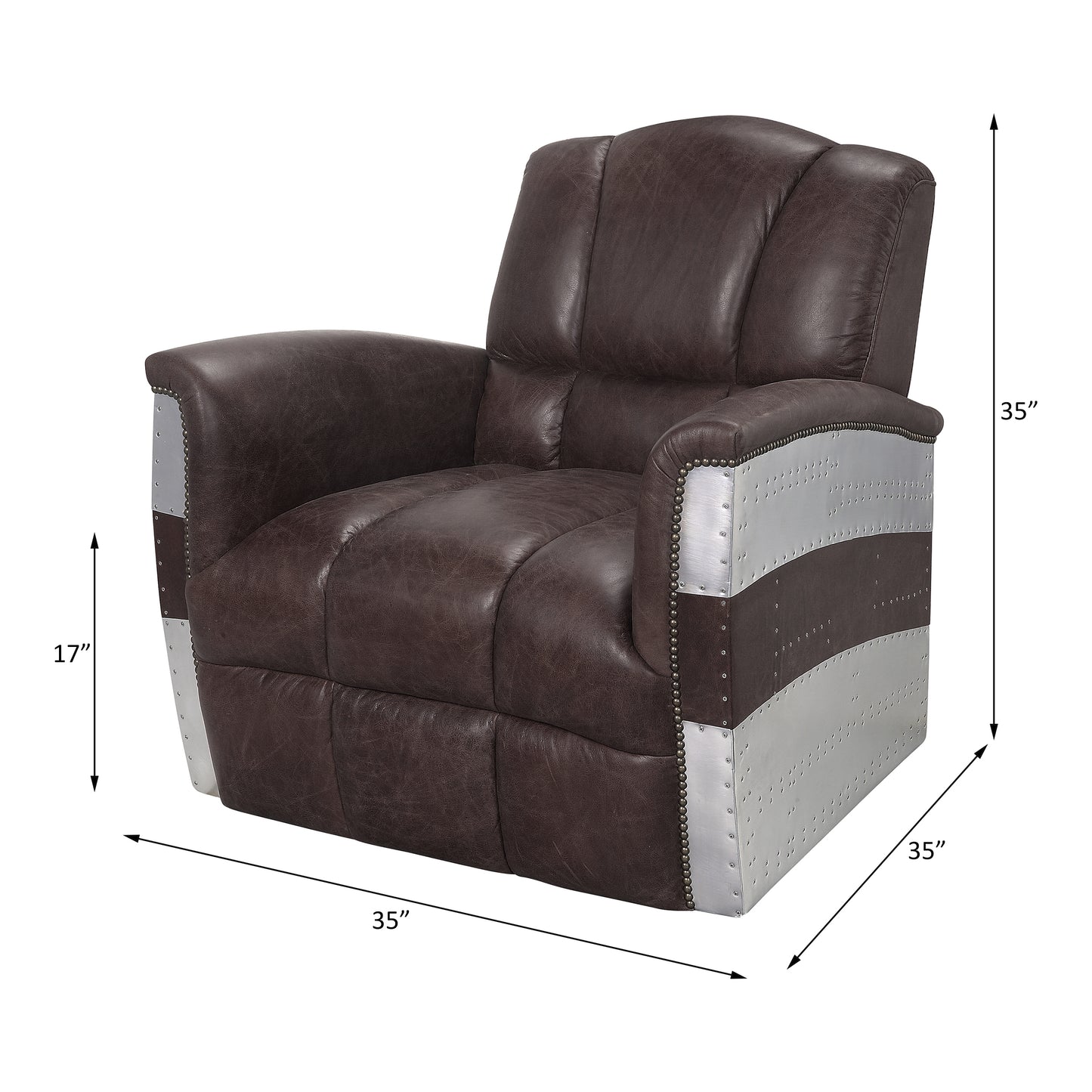 Brancaster Top Grain Leather Living Room Chair
