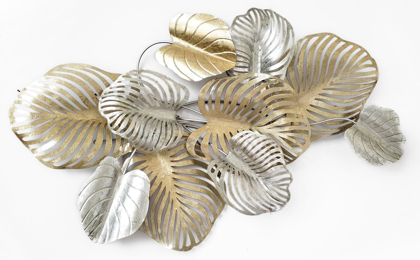 ''Classy Leaf'' Metal Wall Art