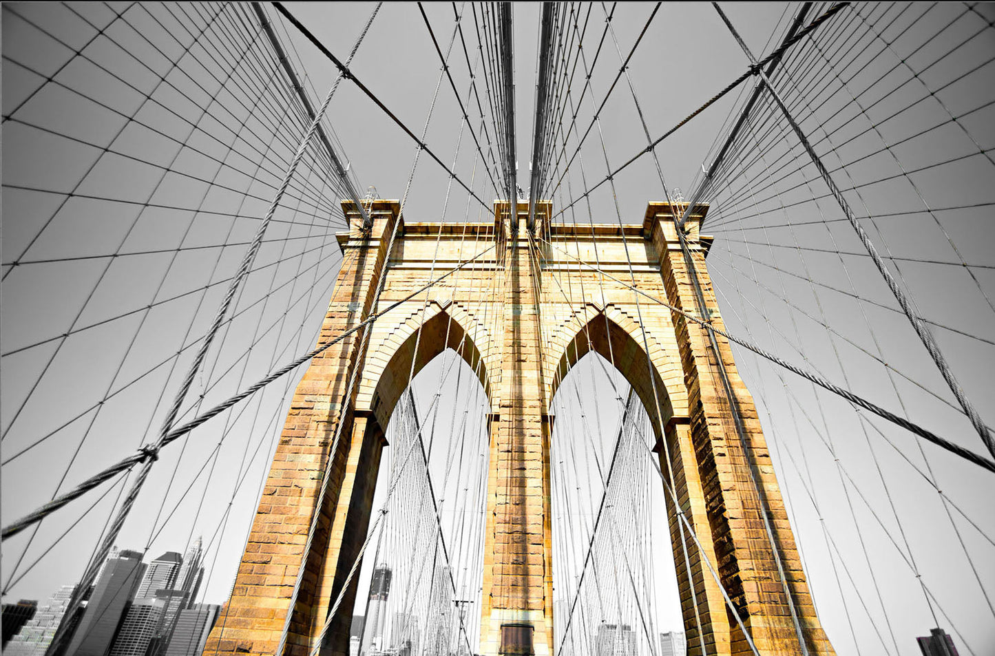 ''Brooklyn Bridge in Color'' Tempered Glass
