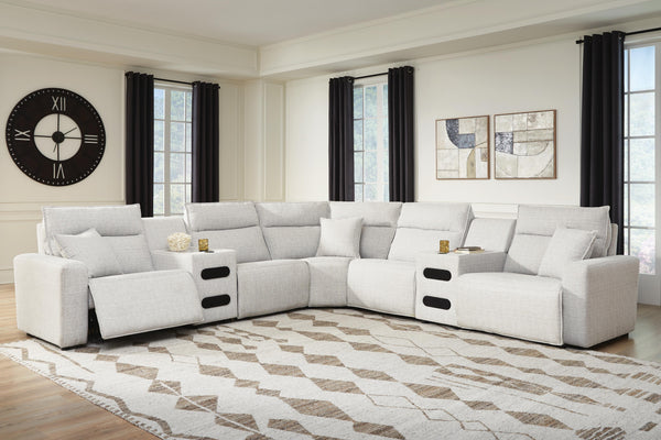 Modmax II 7-Piece Power Reclining Sectional with Chaise and Audio Consoles