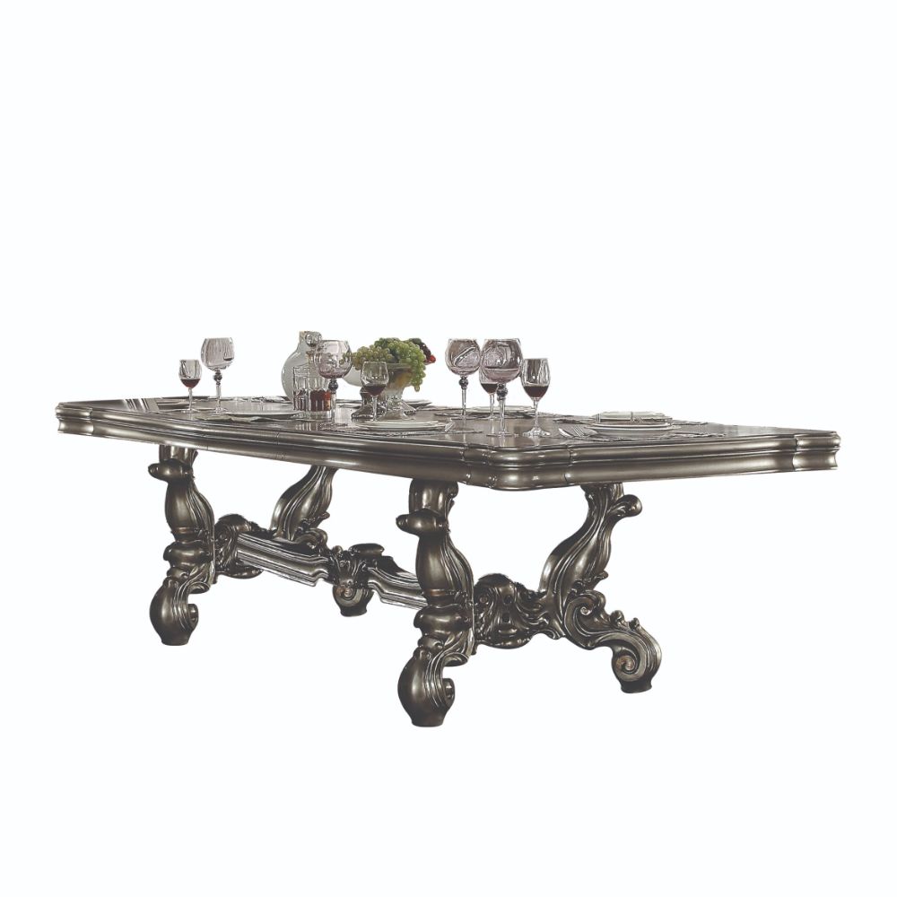 Mesa de comedor rectangular extensible Versailles de 136" de largo