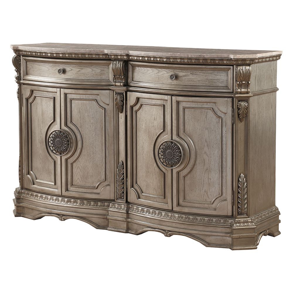 Northville 2-Drawer Server with Carved Details