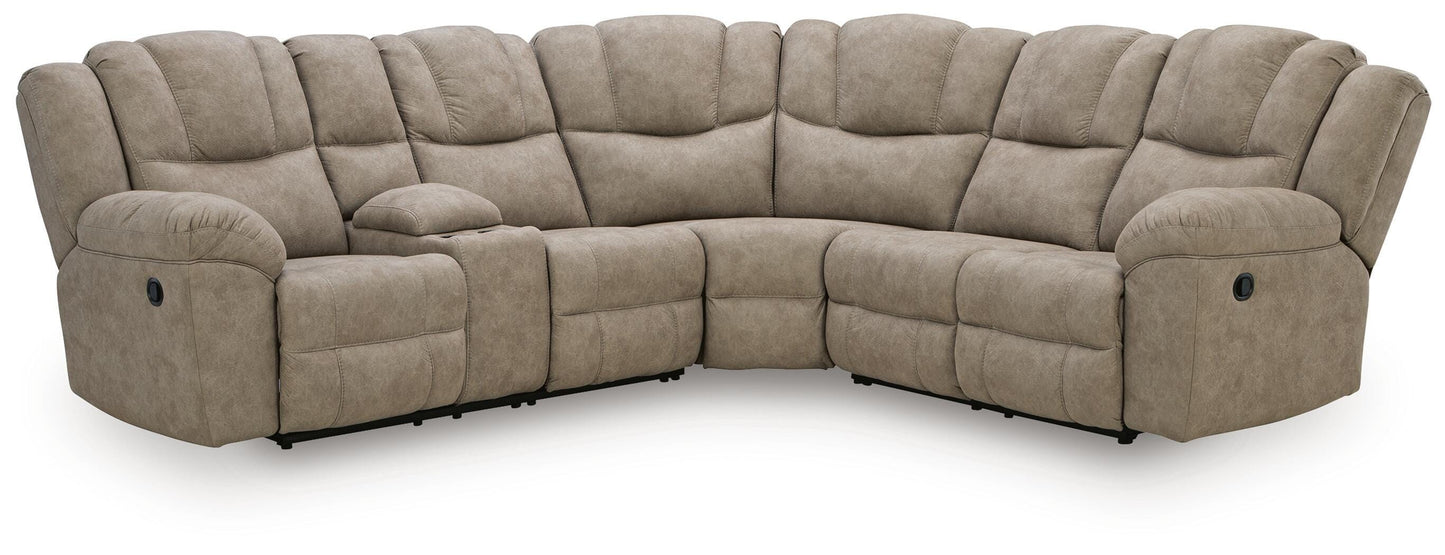 Ravenswaye 3-Piece Reclining Sectional with Console