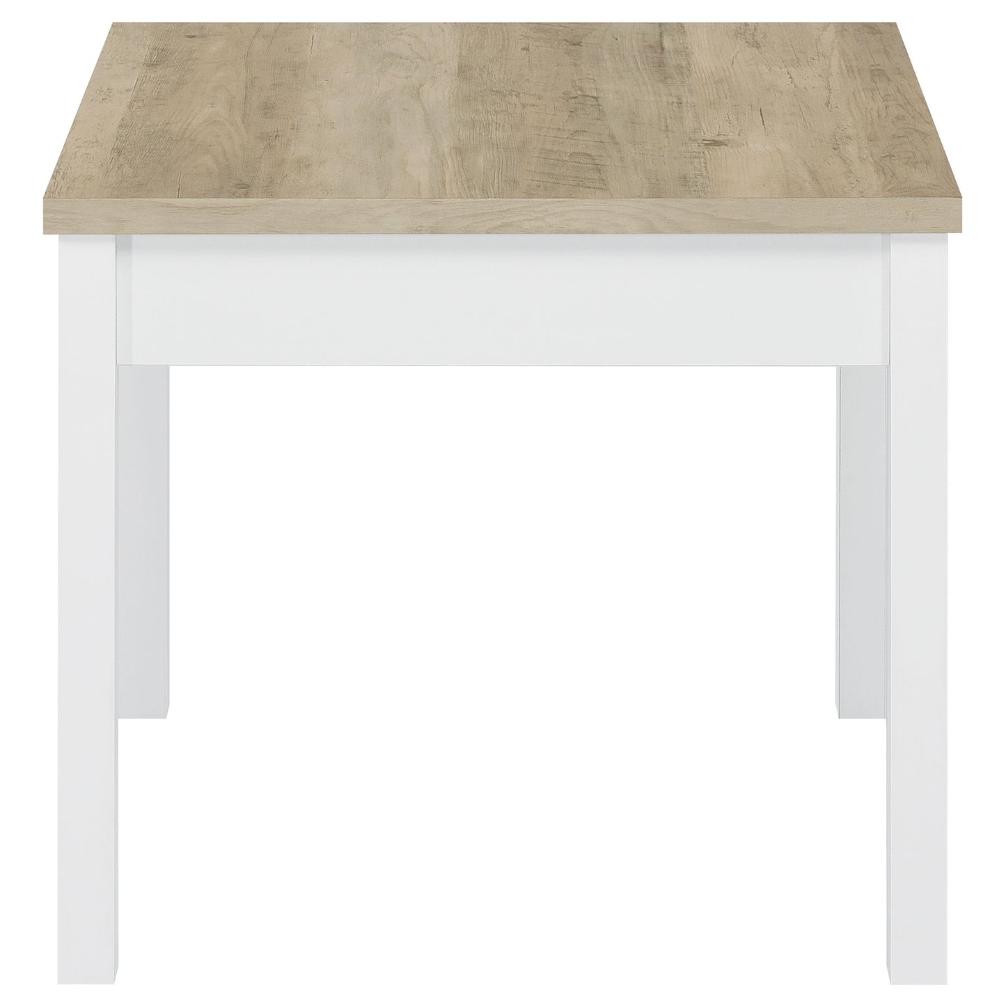 Stacie Coffee Table Set Distressed Pine and White
