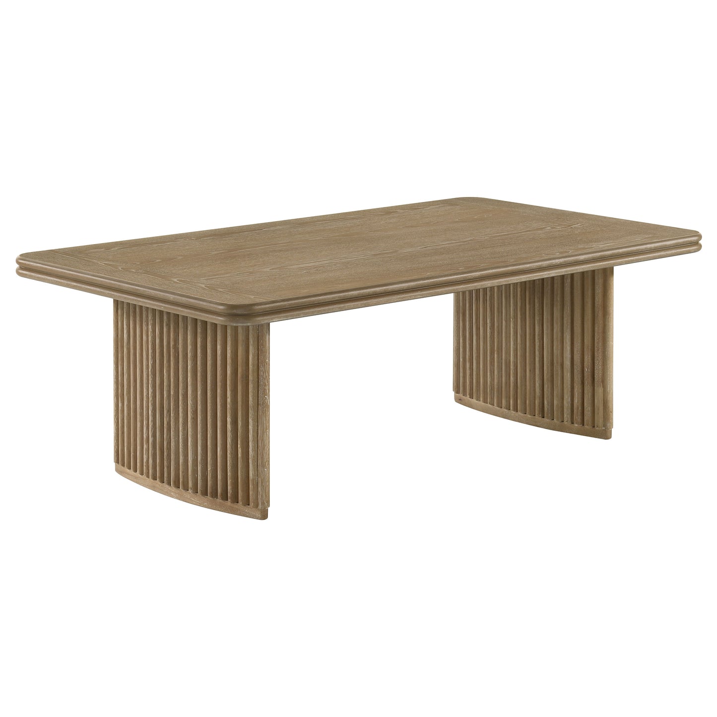 Adina Coffee Table Set Distressed Light Brown
