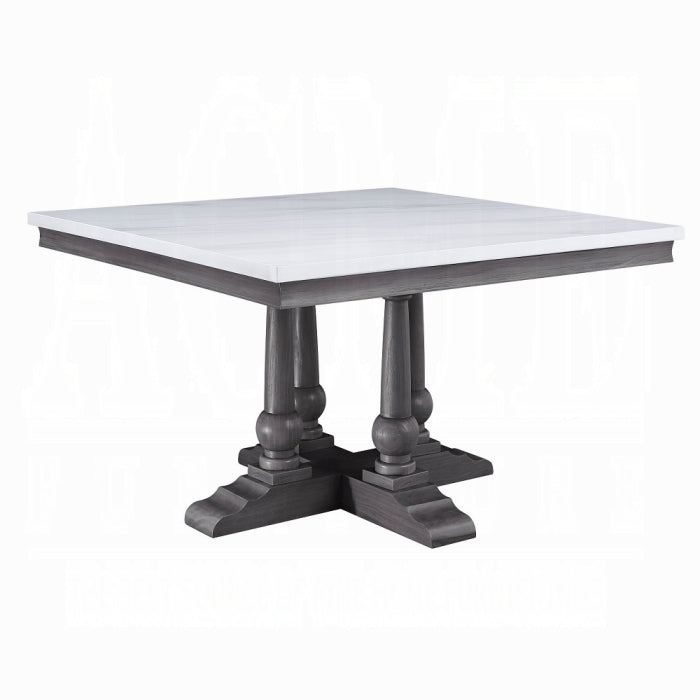 Mesa de comedor cuadrada Yabeina de 122 cm de largo