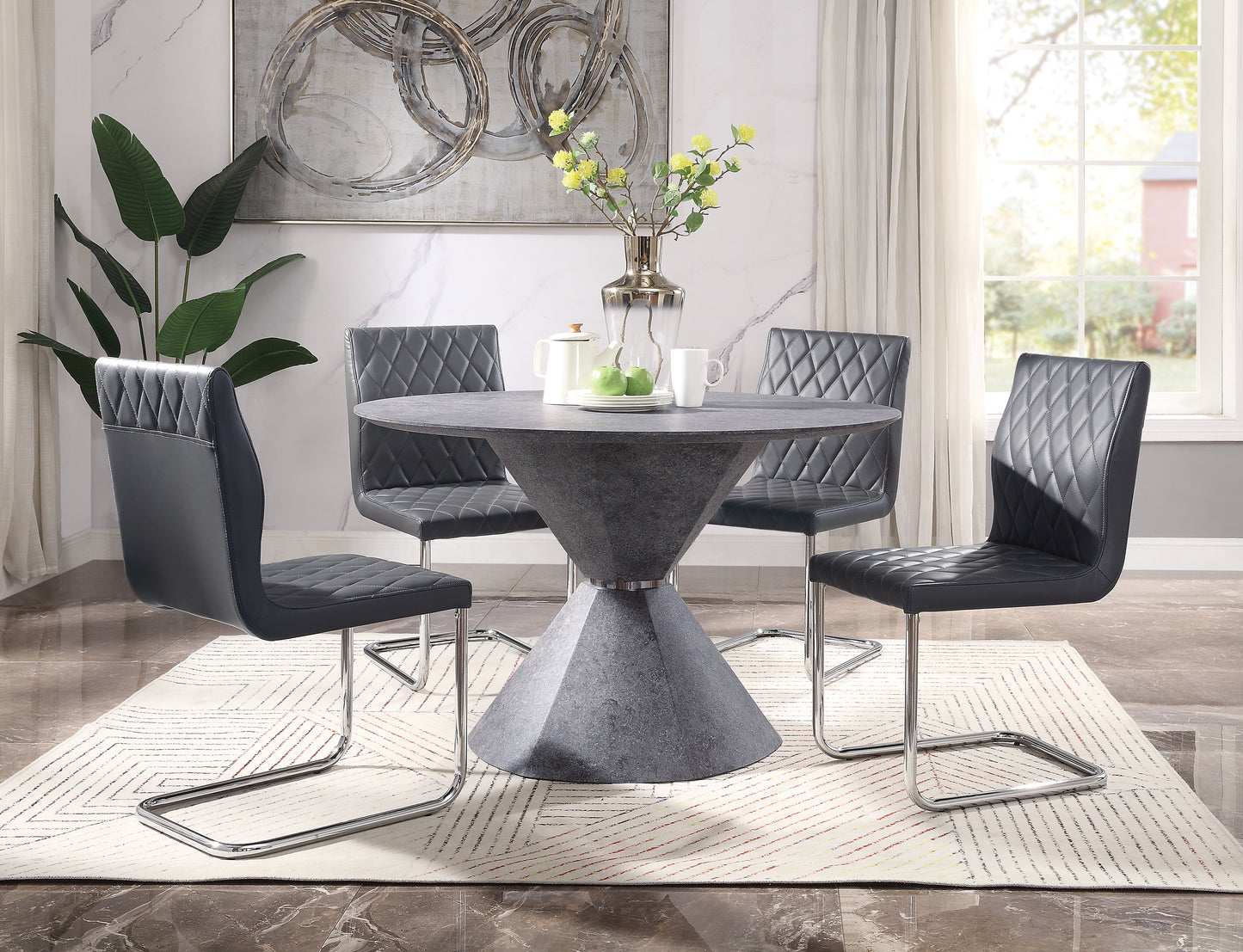 Ansonia Round 47"Dia Dining Table