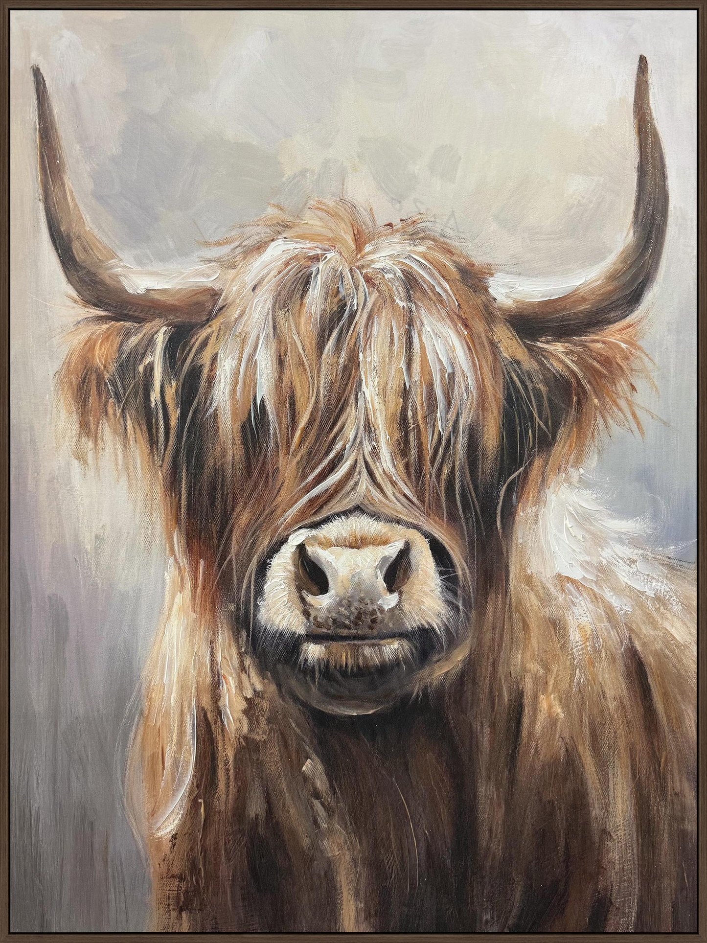 Highland Majesty Hand-painted Canvas in Frame