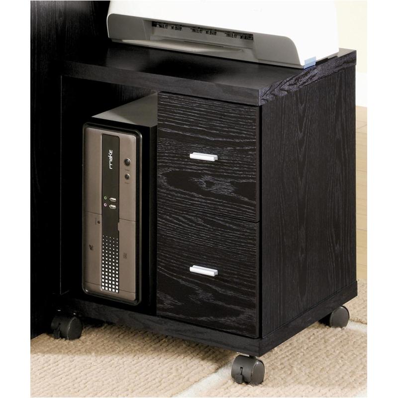 Peel Black 2-Drawer CPU Stand