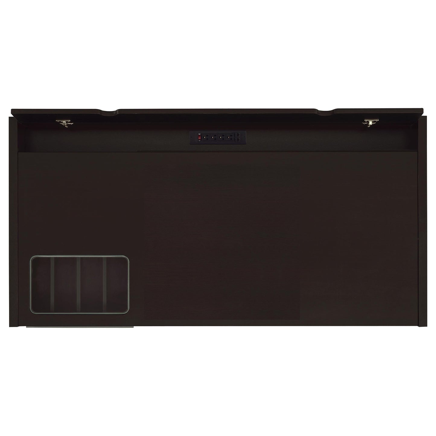 Escritorio para computadora de oficina Halston de 60 pulgadas con 3 cajones, color capuchino