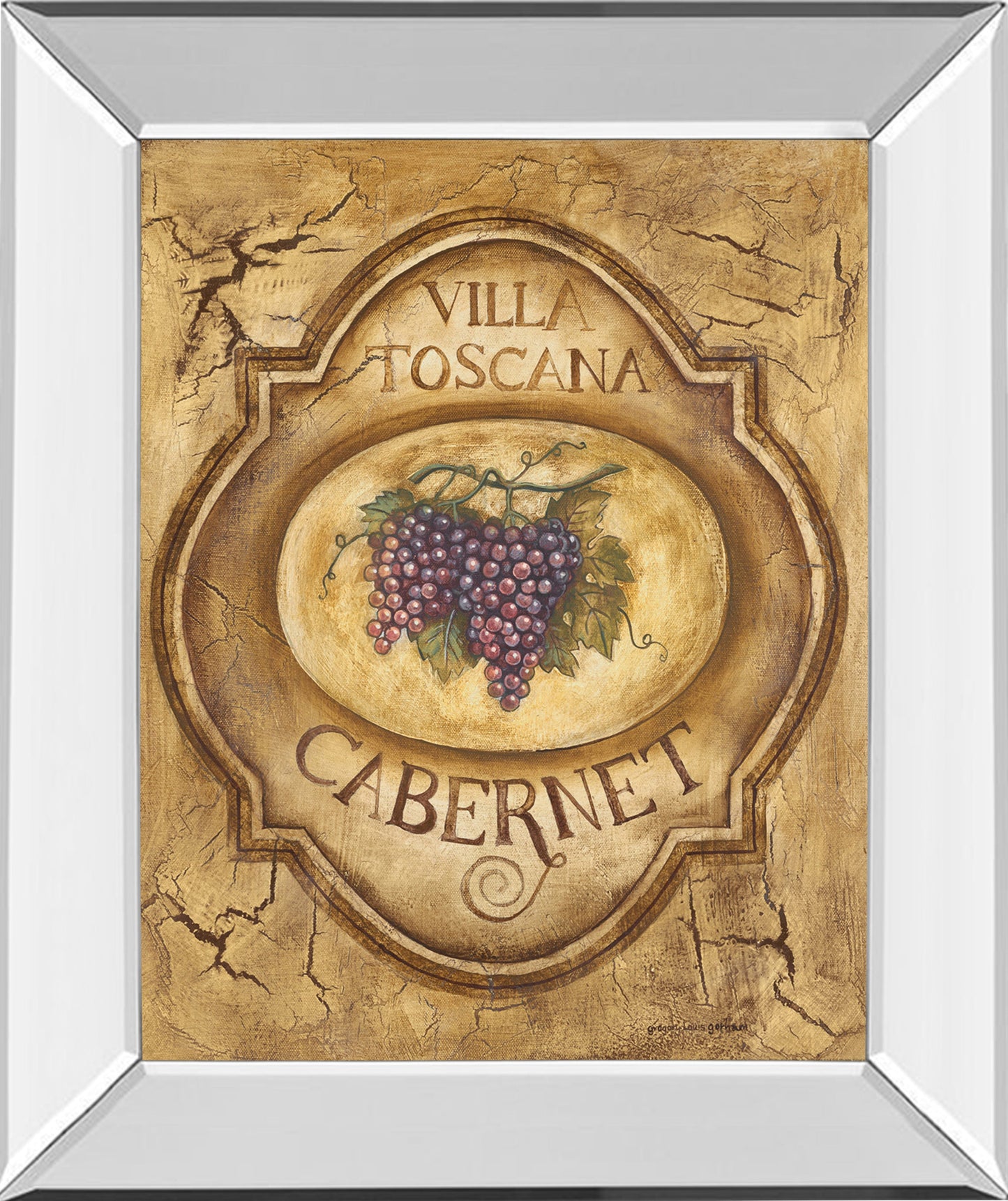 Mirrored Frame Cabernet By Gregory Gorham