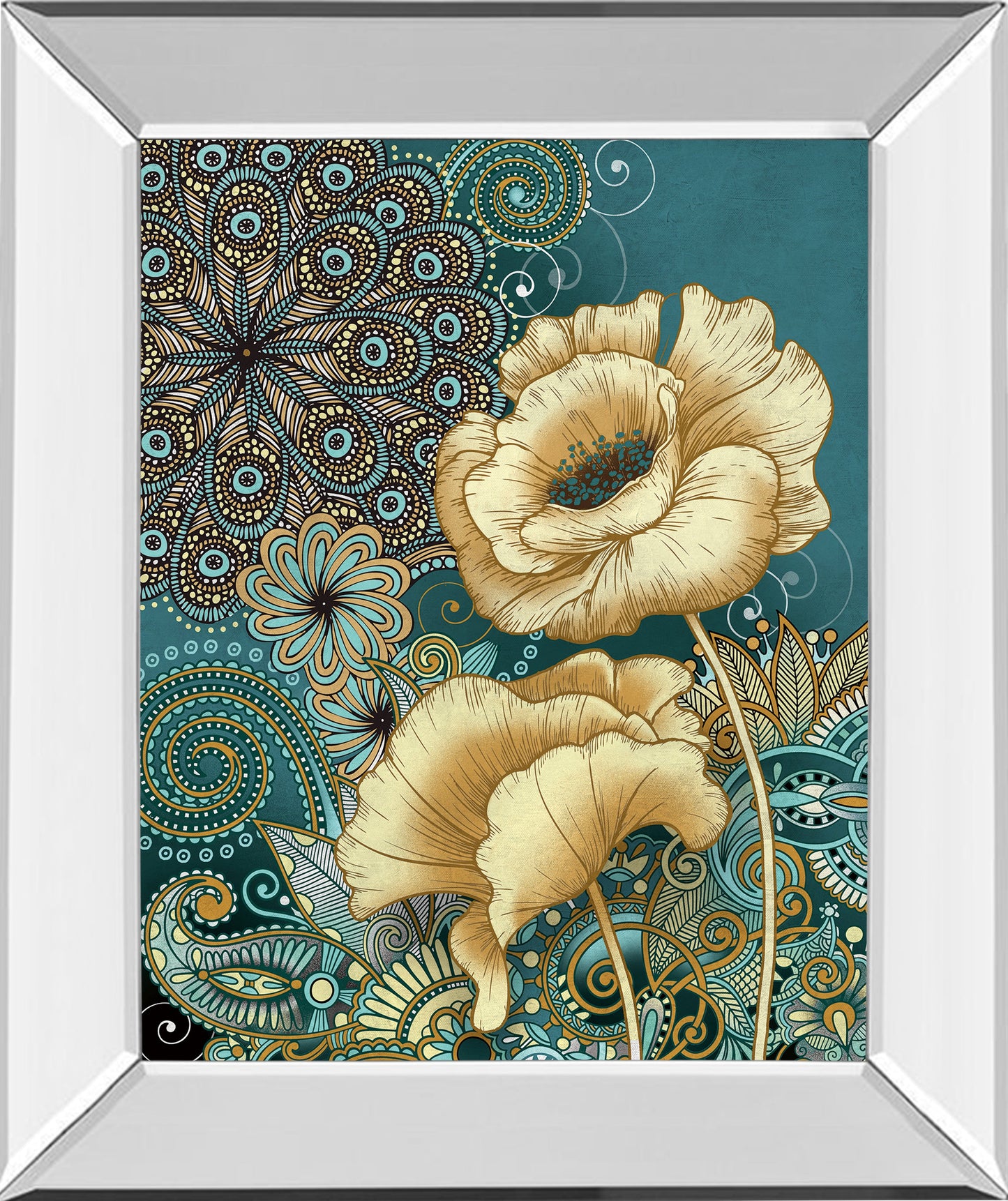 Mirrored Frame Inspired Blooms 2 By Conrad Knutsen