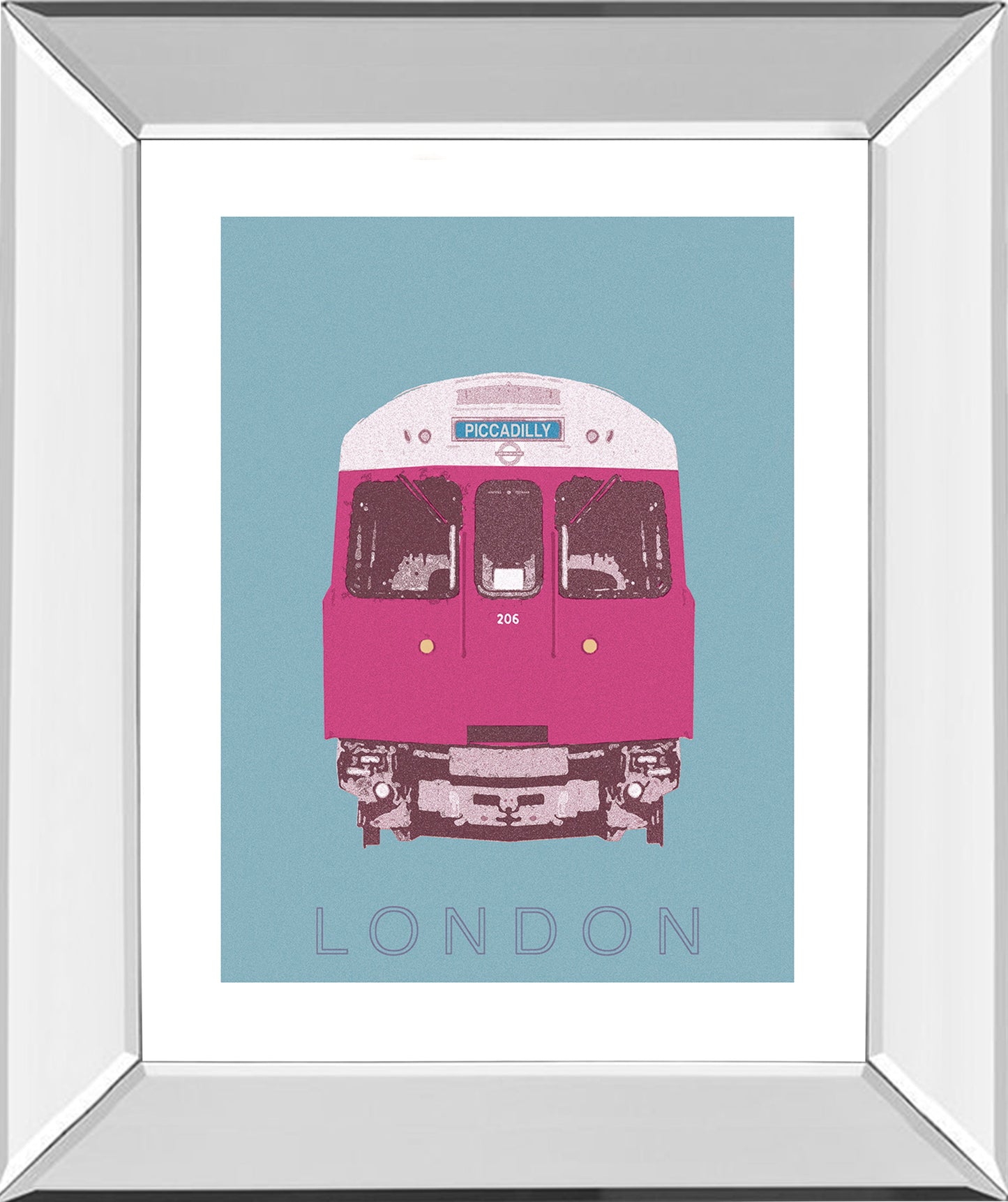 Mirrored Frame London Transport 3 By Ben James