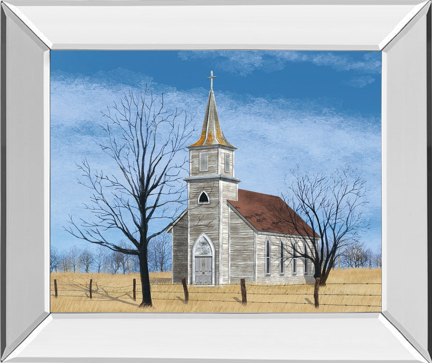 Mirrored Frame Little House On The Prairie By Billy Jacobs