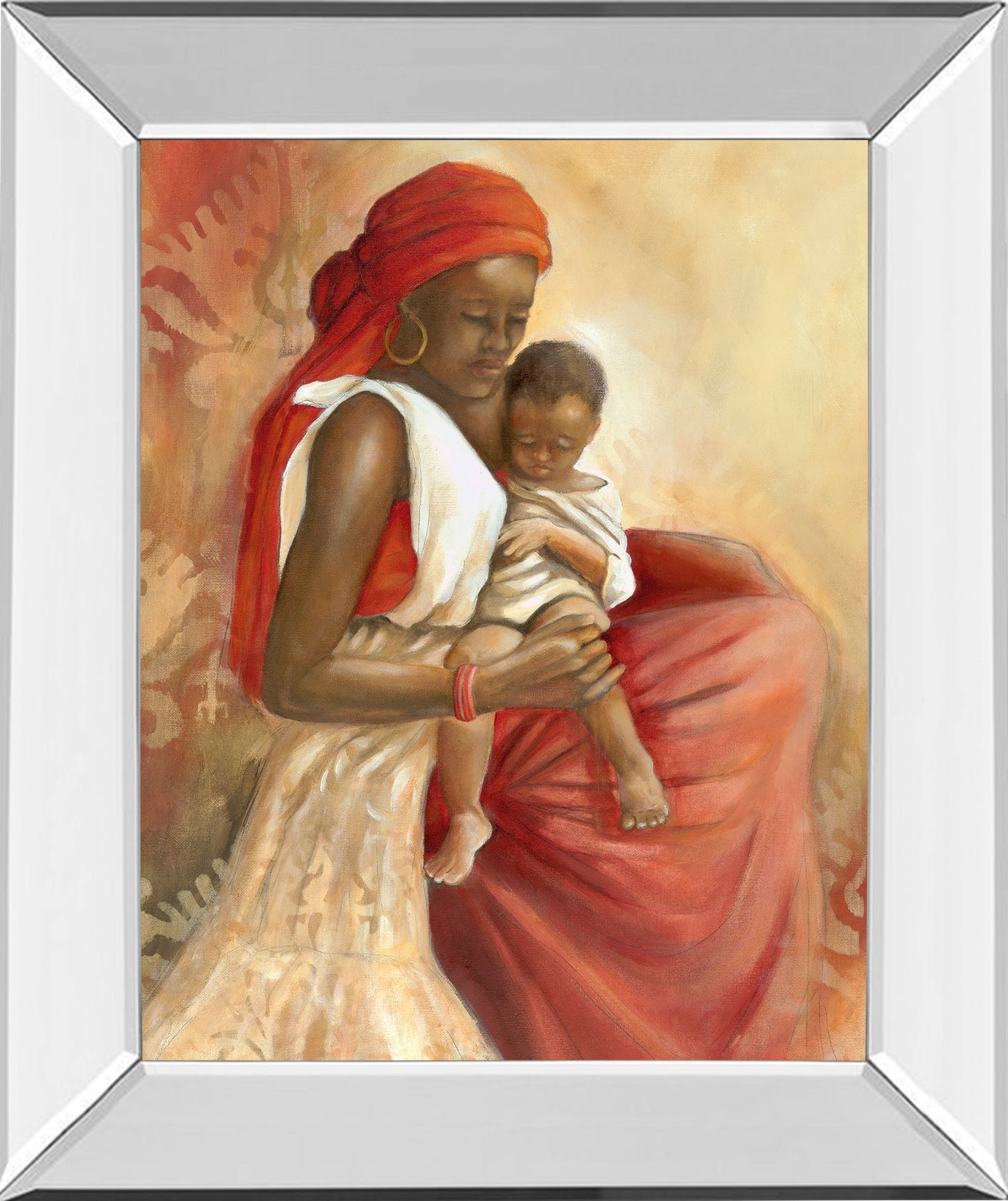 Mirrored Frame Beauty Of Love I By Carol Robinson