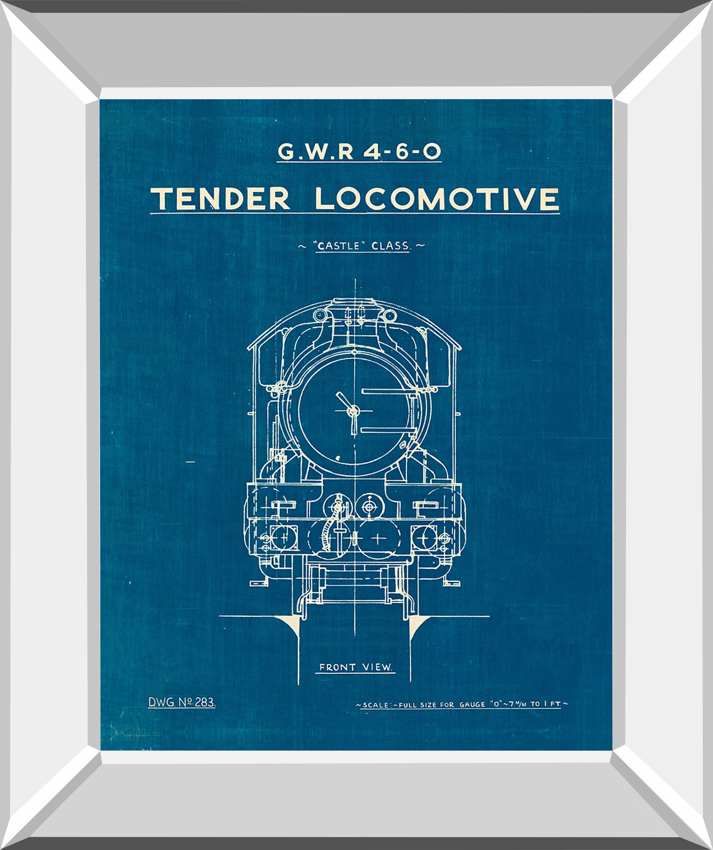 Locomotive Blueprint II by Wild Apple Portfolio