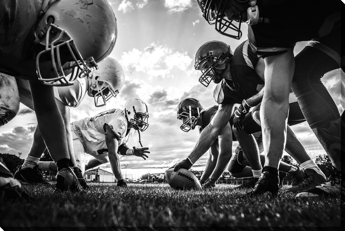 Gridiron Clash Gloss Canvas