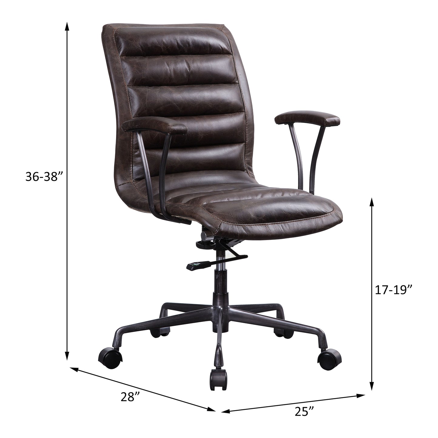 Silla de oficina tapizada Zooey