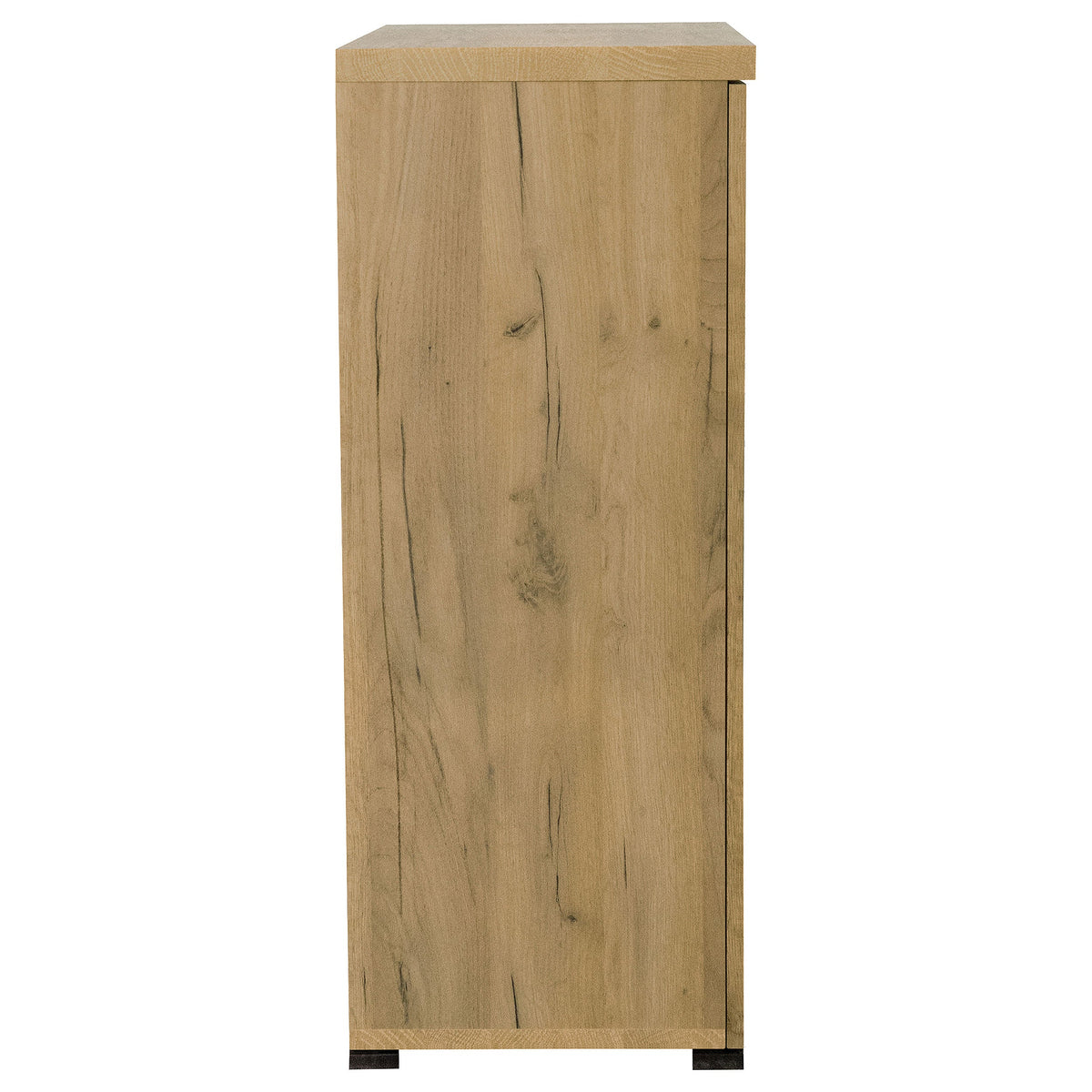 Zapatero Bristol de 6 estantes de madera de ingeniería en roble dorado