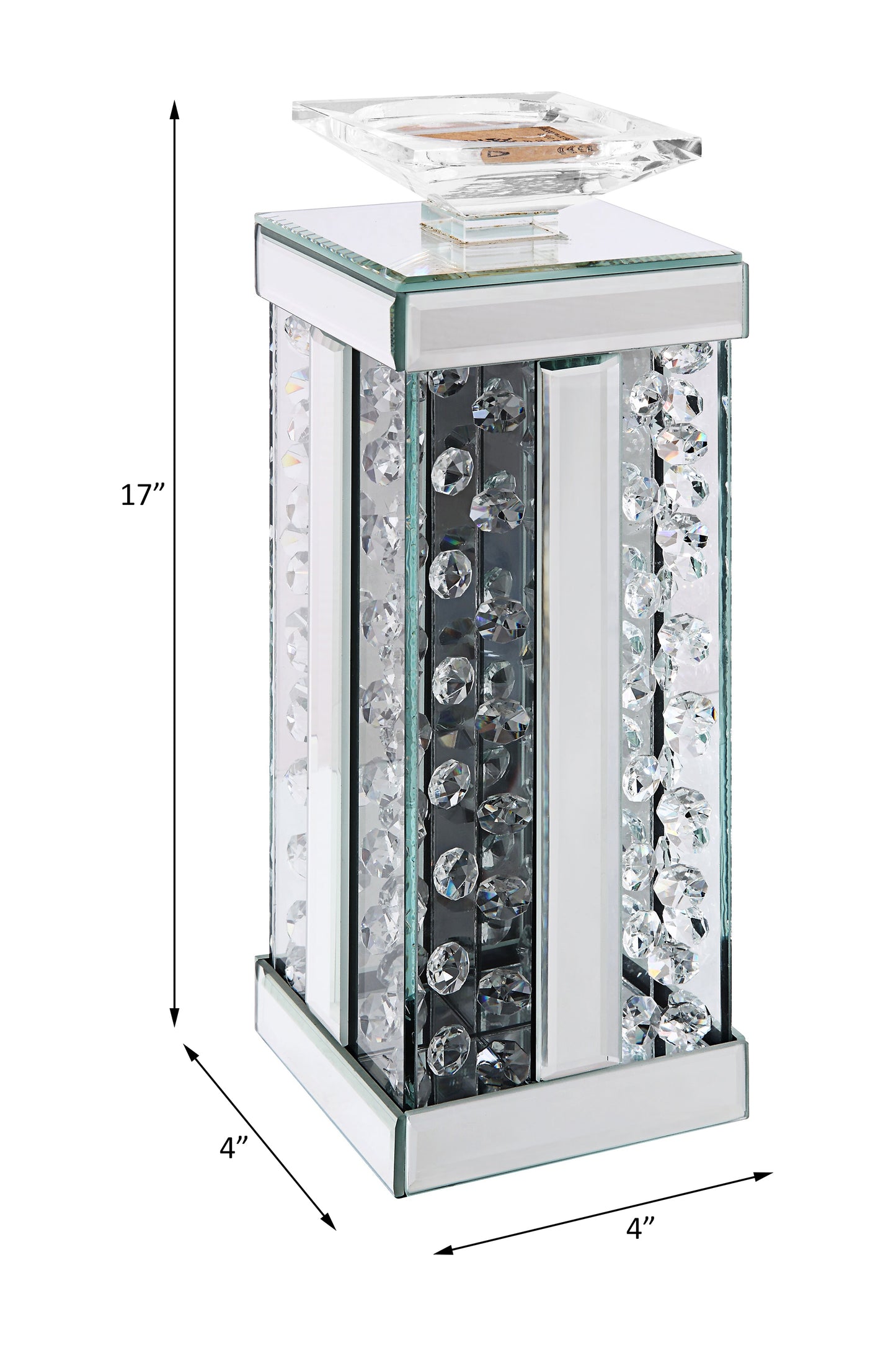 Portavelas Glam Nysa de 17 pulgadas de alto (juego de 2)