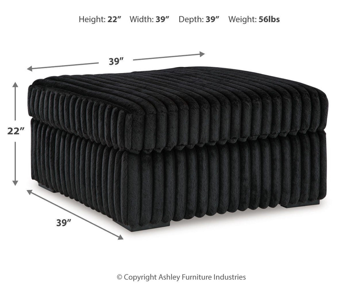 seccional Midnight-Madness 3PC & Oversized Accent Otomana
