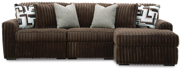 Midnight-Madness 3PC Sectional with Chaise