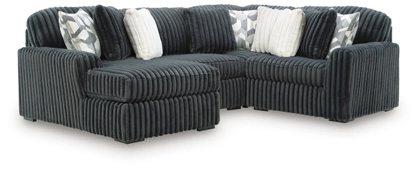 Midnight-Madness 4PC Sectional with Chaise