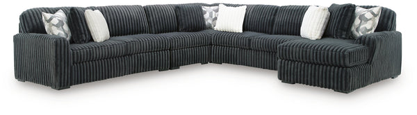 Midnight-Madness 5PC Sectional with Chaise