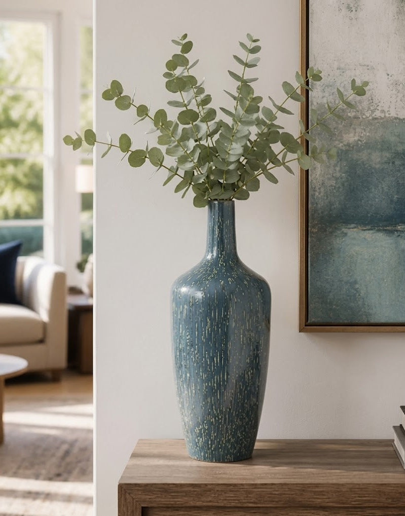 Henleyshaw Teal Vase 25" in
