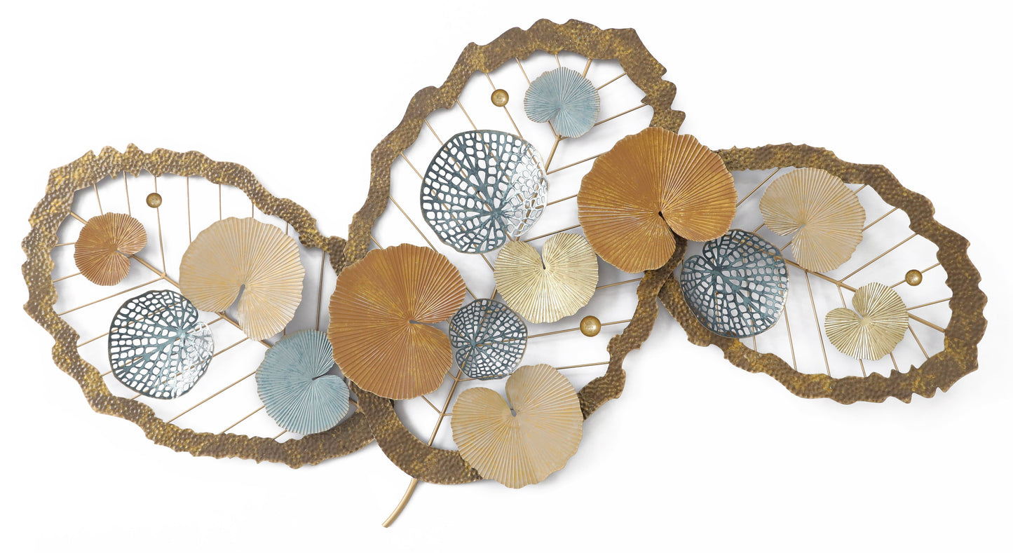 ''Floral Inspired Art'' Metal Wall Art