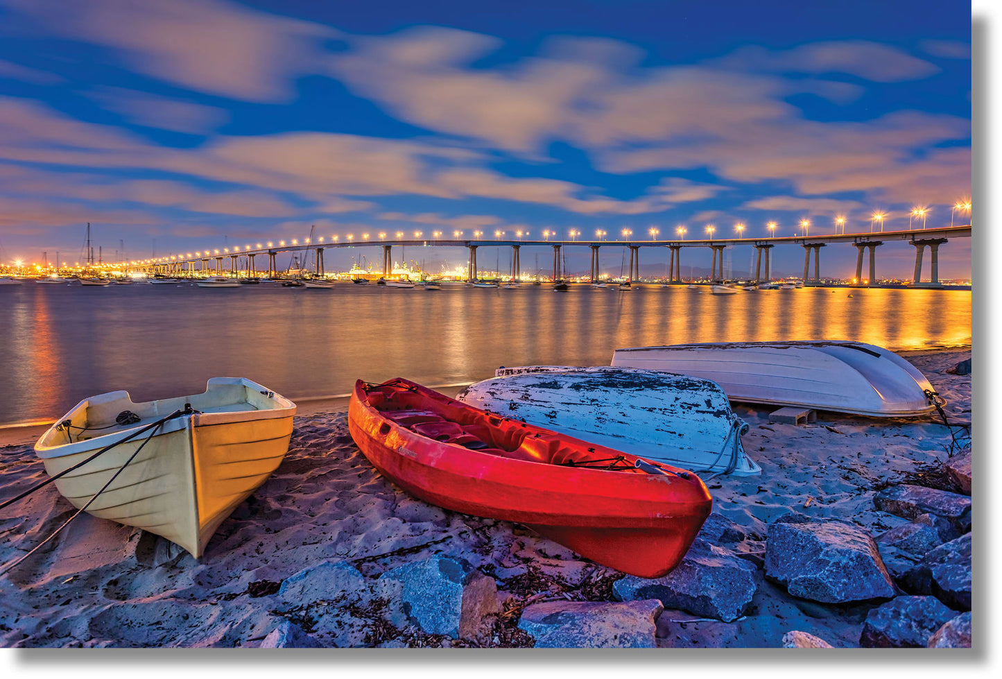 ''San Diego Coronado Bridge'' Tempered Glass