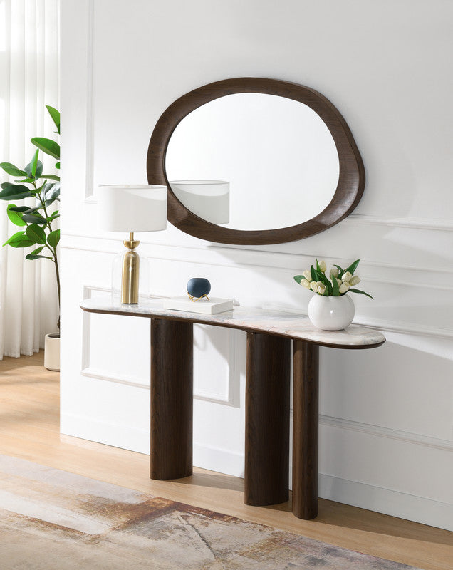 Hanale Console Table with Natural Marble Top