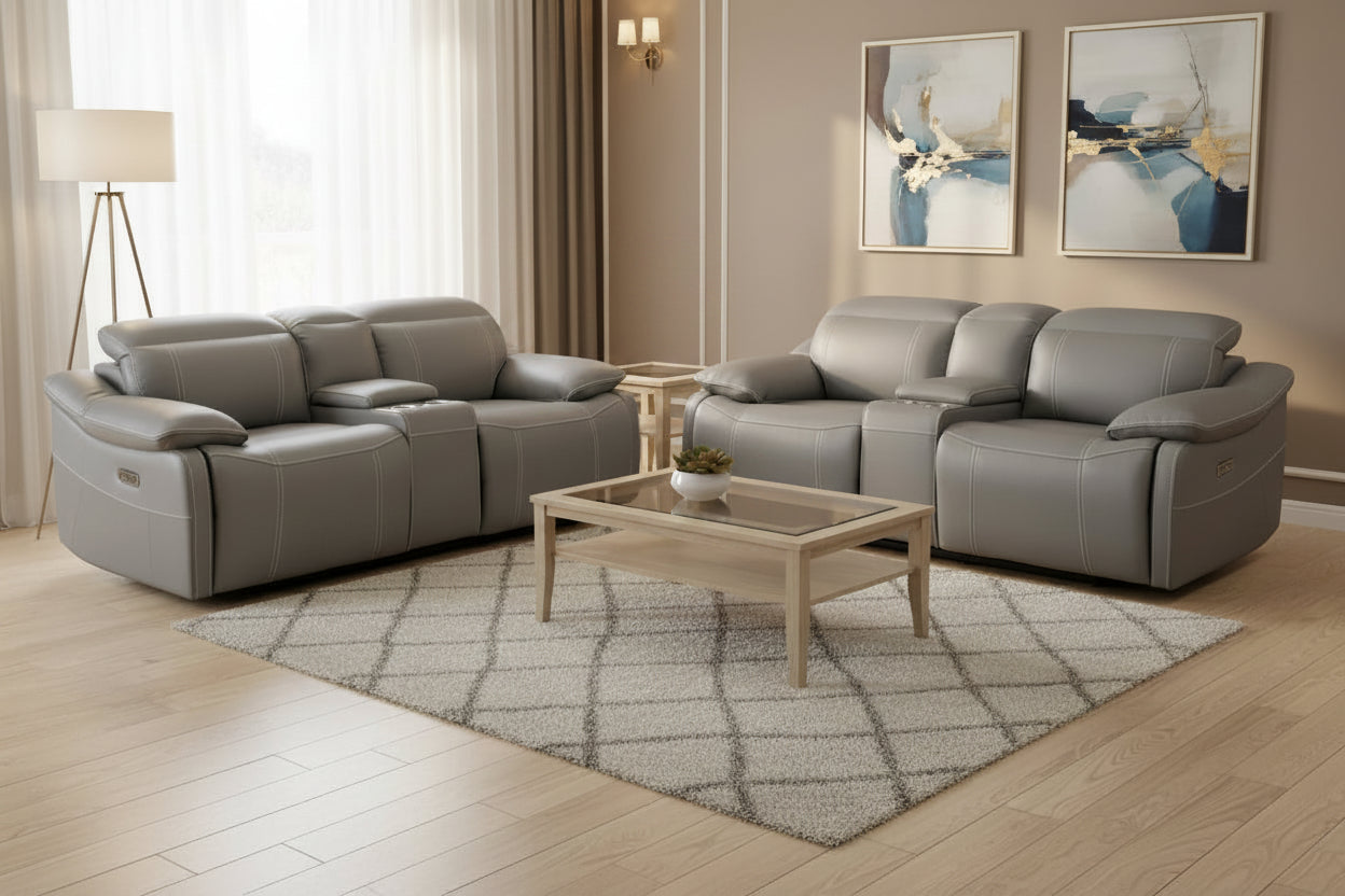 Amalie 2PC Power Reclining Living Room Set