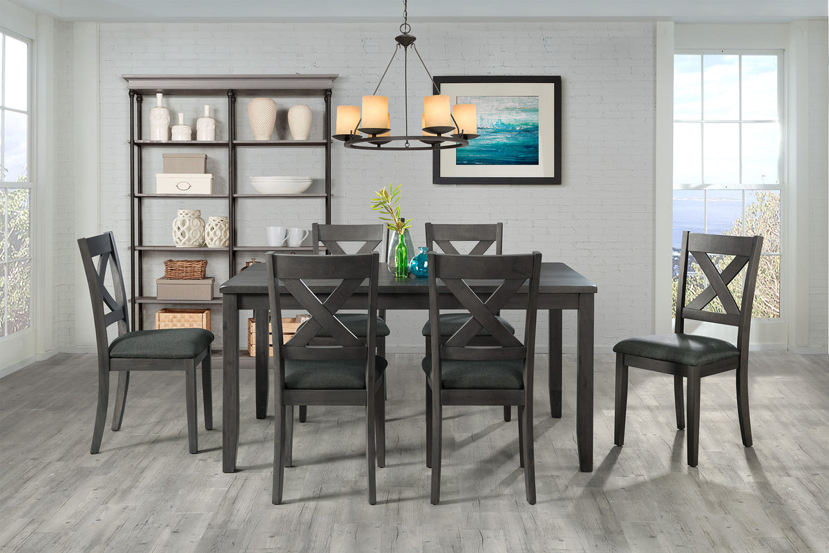 Alex Dining Side Chair Grey (2 Per Pack)