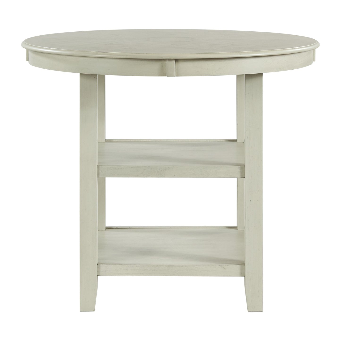 Amherst Counter Table w/Wood Leg White Finish