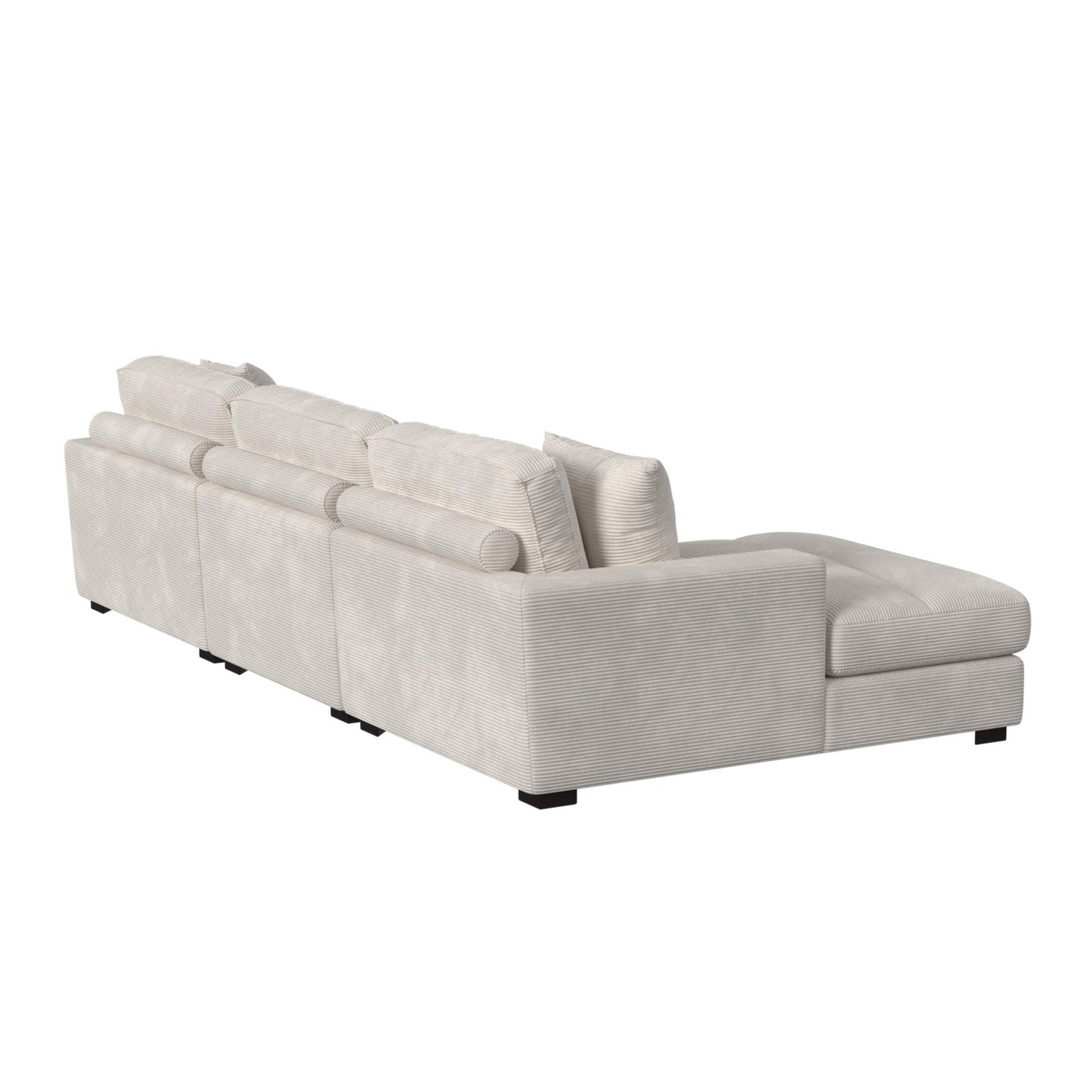 Arizona Modular 3PC Sectional Set with LHF Chaise in Steno Beige