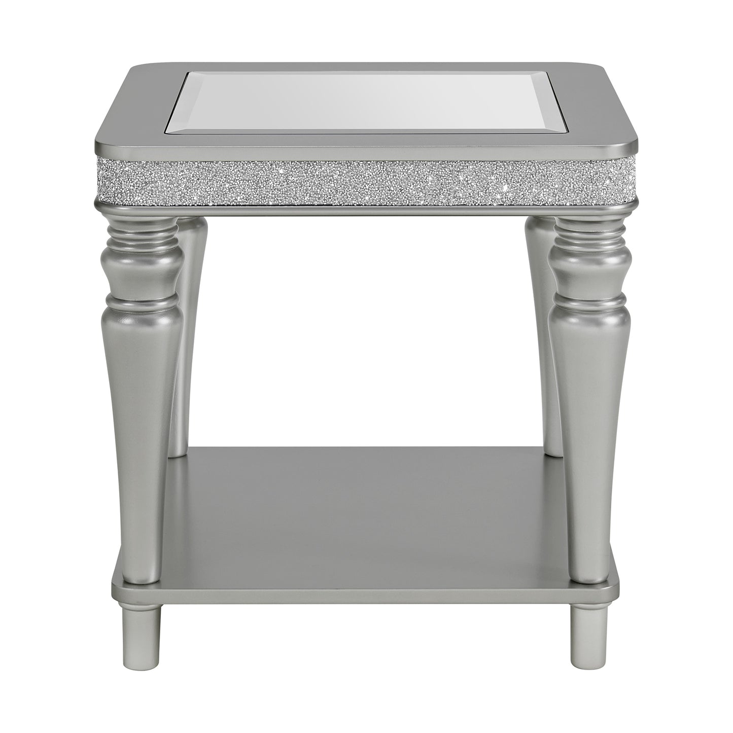 Avril End Table in Silver