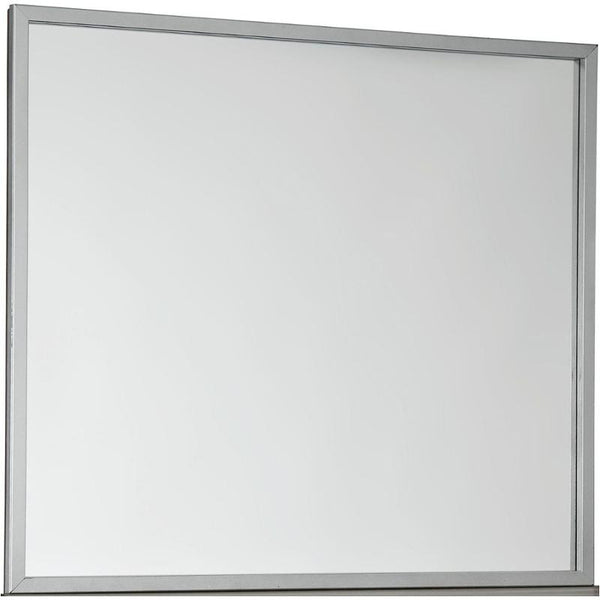 Contemporary Silver Bedroom Mirror