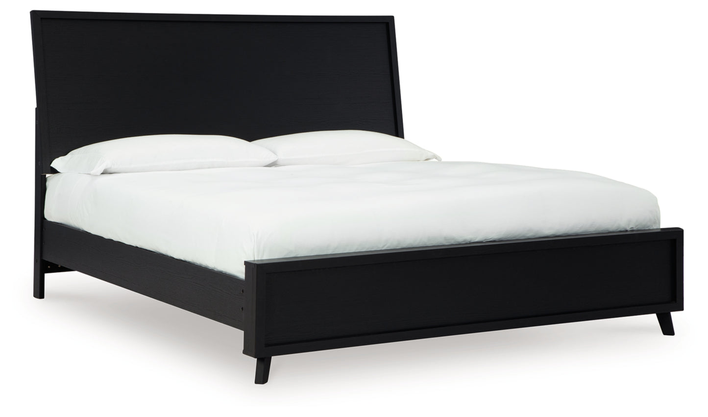 Danziar Queen Panel Bed, Dresser, Mirror and Chest