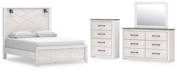 Gerridan Queen Panel Bed, Dresser, Mirror and Chest