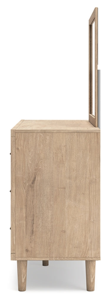 Cielden Full Panel Headboard, Dresser, Mirror and Chest