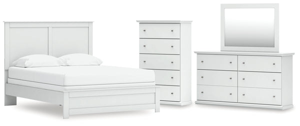 Bostwick Shoals Queen Panel Bed, Dresser, Mirror and Chest