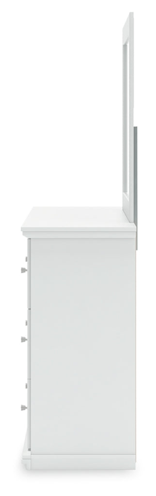 Bostwick Shoals King Panel Bed, Dresser, Mirror and Nightstand