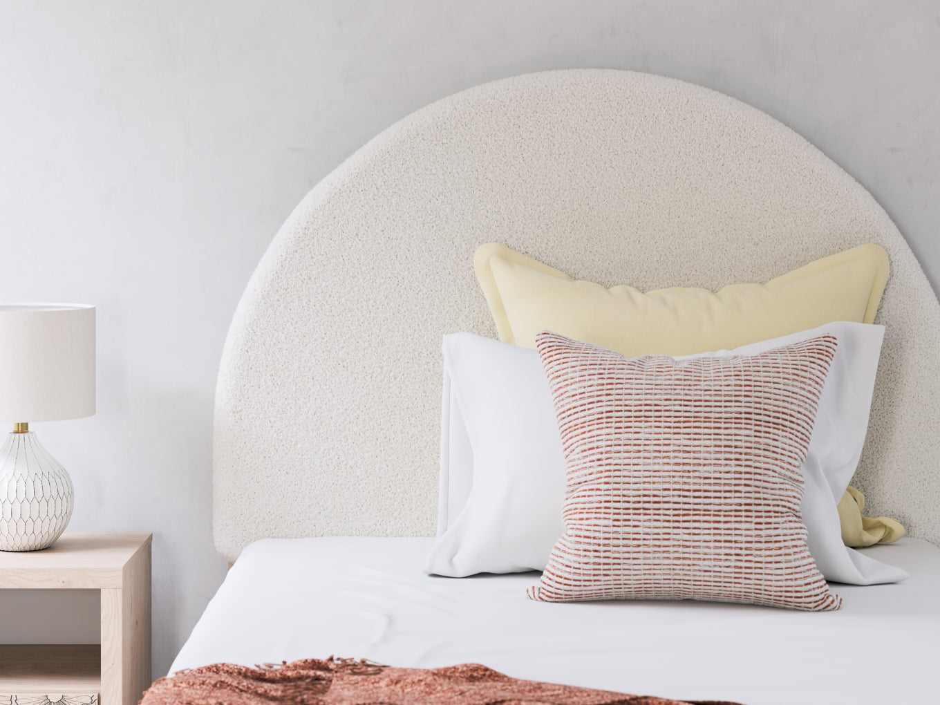 Shapella Full Upholstered Panel Bed