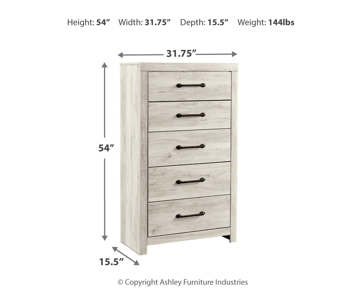 Cambeck King Panel Bed with 2 Storage Drawers with Mirrored Dresser and Chest